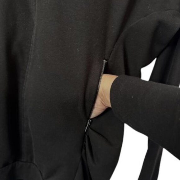 BCBGMaxAzria black long sleeve sweater dress size M - Picture 6 of 8